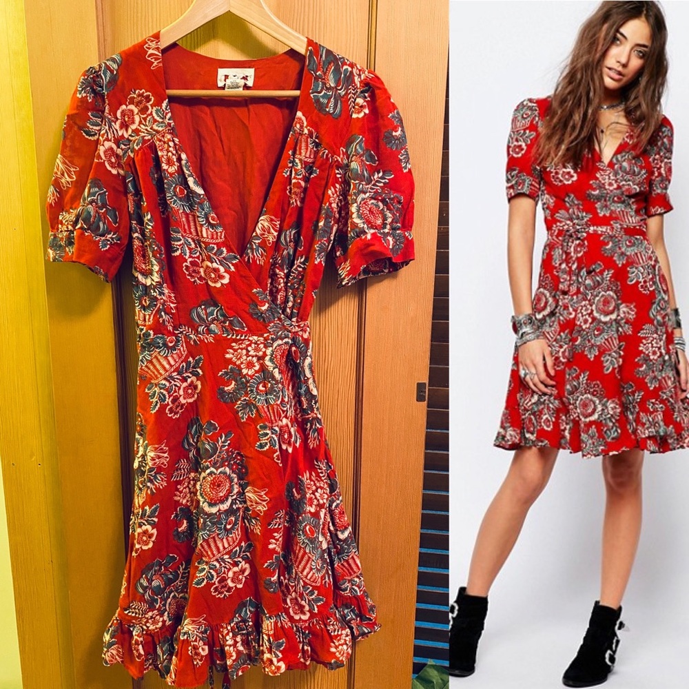 Denim & Supply Ralph Lauren Floral Wrap Tea Dress